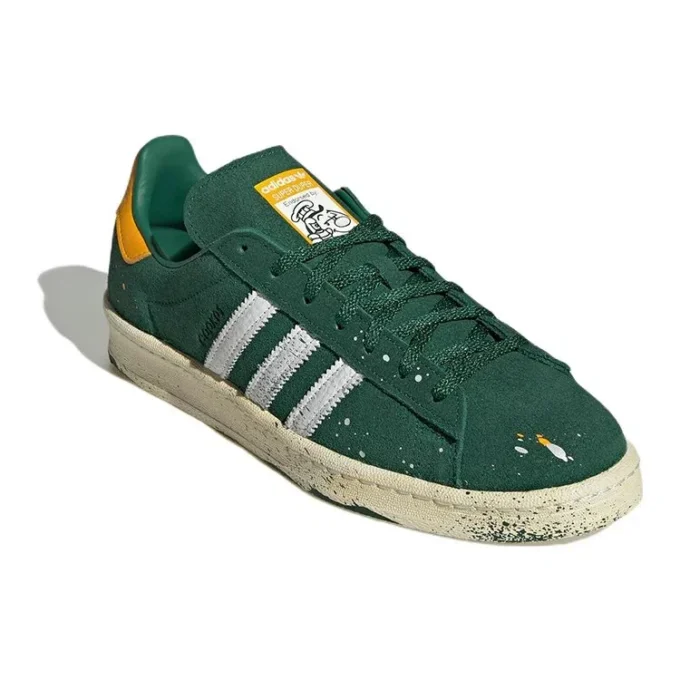Adidas X Cook Campus 80 „Paint Splatter – Dunkelgrün“